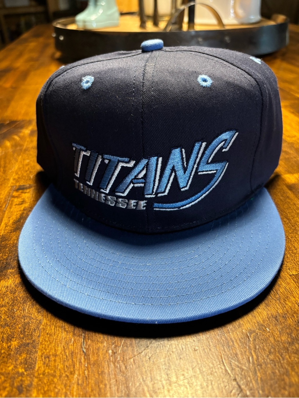 NFL Team Apparel Titans Tennessee Baseball Hat New Adjustable Navy Blue Y2K